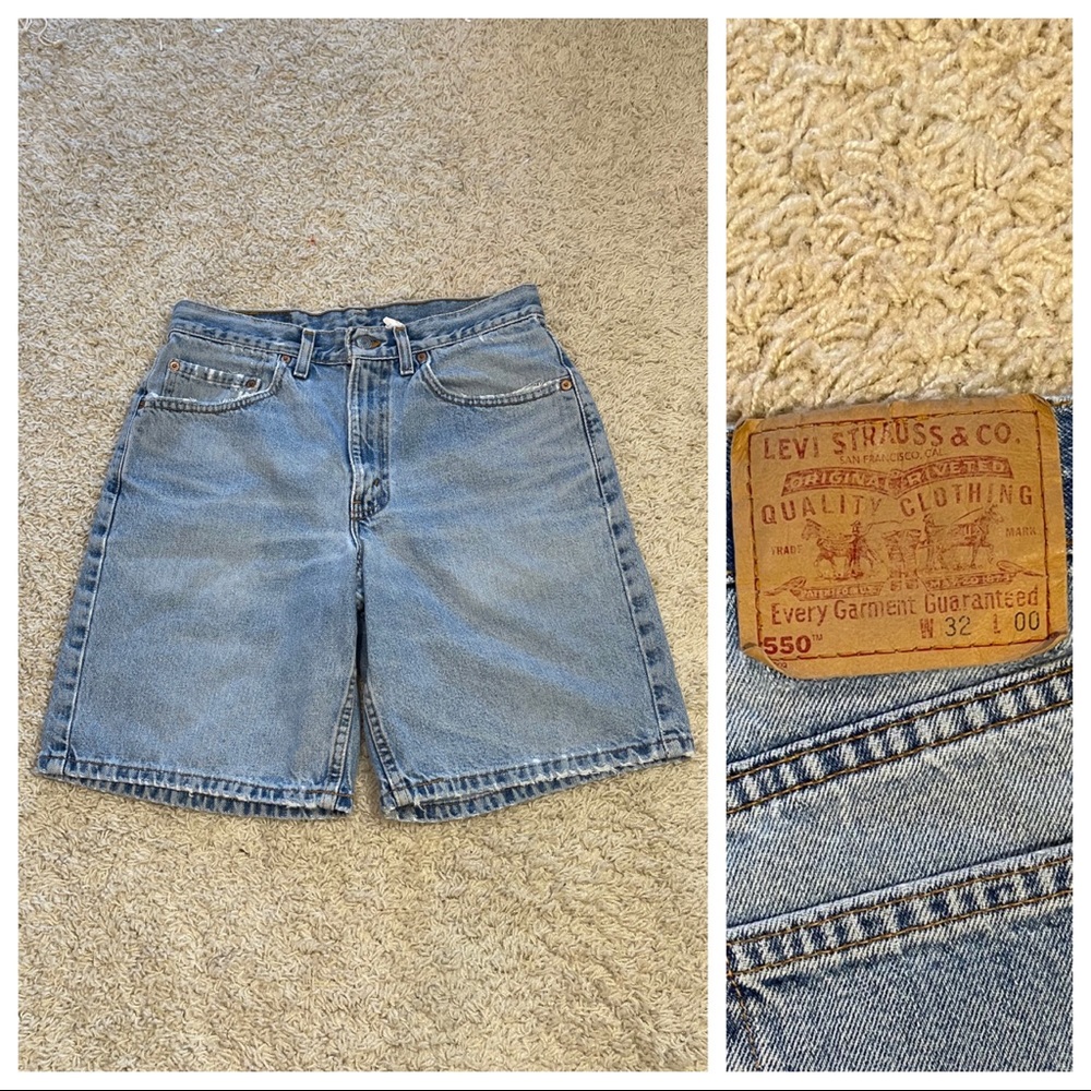 Vintage Levi’s 550 denim shorts